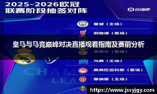 皇马与马竞巅峰对决直播观看指南及赛前分析
